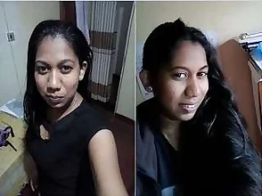 Pretty Sri Lankan woman shares self pleasure experience in video call