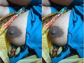 Married Indian woman with large breasts has sex in family video by Dewar