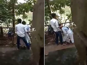 Madhuri s passionate college romance turned into a sex act by a hidden camera