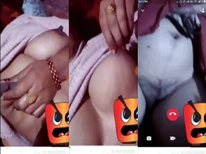 Secret affair between mother and lover via phone sex